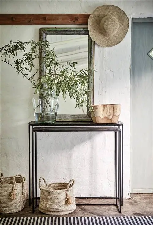 заказать на дом корзины в прихожую с консолью и зеркалом