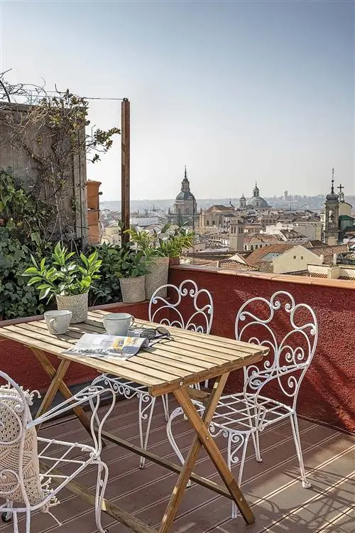 Двухуровневый пентхаус на террасе в Мадриде