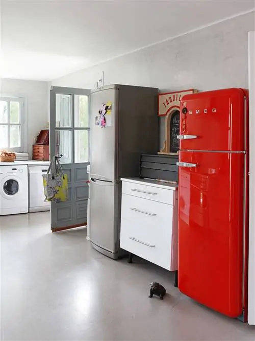 крупный прибор, холодильник, номер, бытовая техника, красный, продукт, кухонный прибор, кухня, мебель, краснодеревщик,