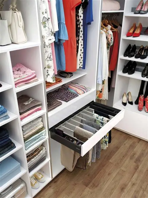 интерьер гардеробной