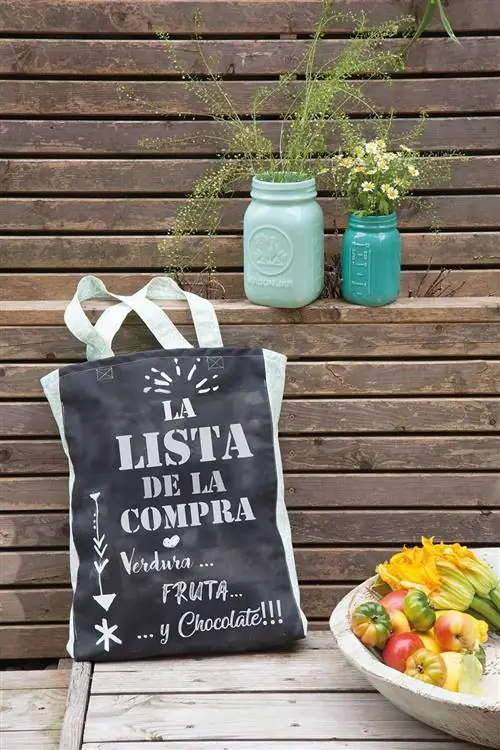 Сумка для покупок из меловой ткани