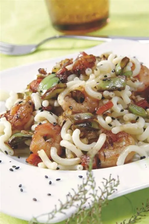 Паста с овощами