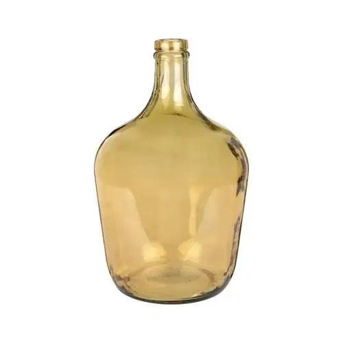 ваза demijohn из желтого тонированного стекла