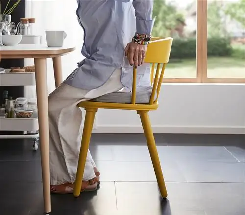стул горчичного цвета из коллекции ikea omtÄnksam