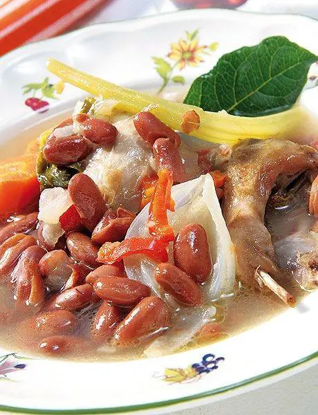 фасоль с перепелкой