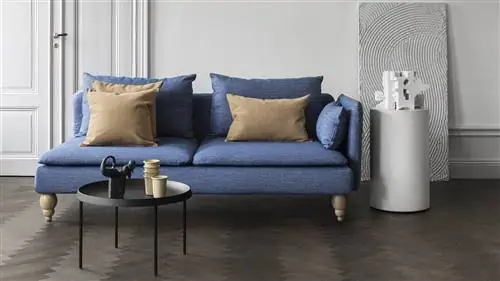 Льняной чехол на диван ИКЕА СЁДЕРХАМН