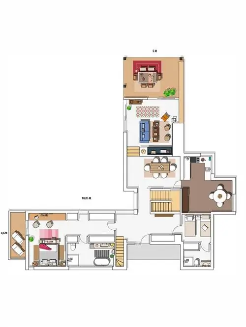 План дома: Шале с садом в Мадриде