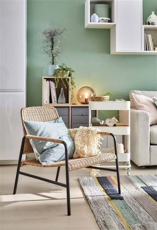 Кресло модели Ulriskberg из плетеного ротанга от Ikea