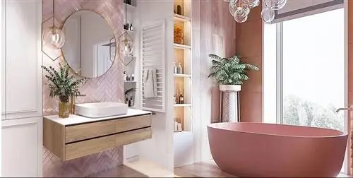 14 розовых ванных комнат, которые добавляют стиля