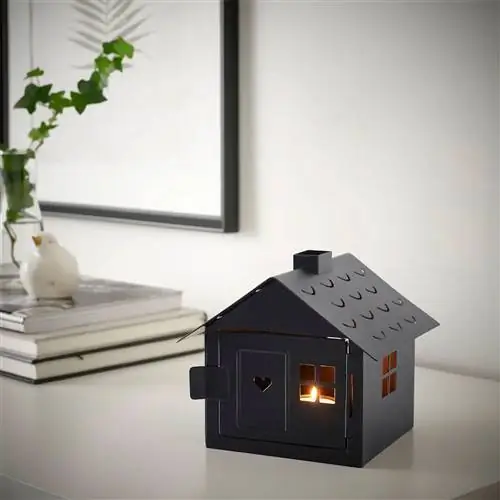 подсвечник, декоративный домик в черном vindlös