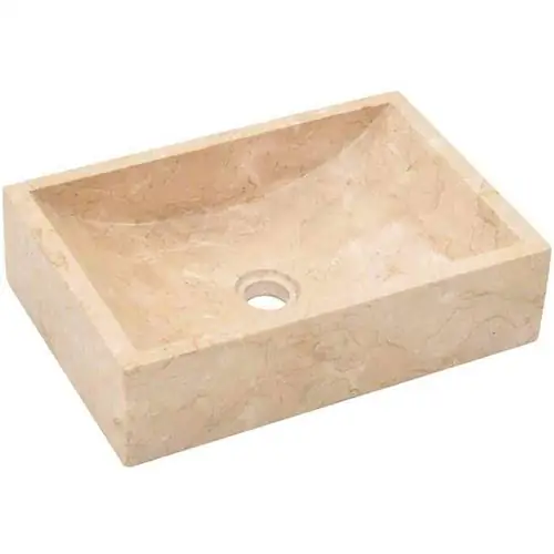 Раковина из кремового мрамора