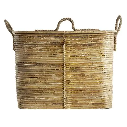 Корзина из волокна с крышкой для ванной комнаты