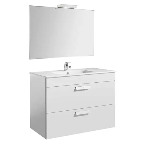 Тумба с двумя ящиками и раковиной