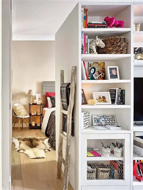 комната, дизайн интерьера, стеллажи, полка, мебель, дом, стена, пол, дизайн интерьера, серый,