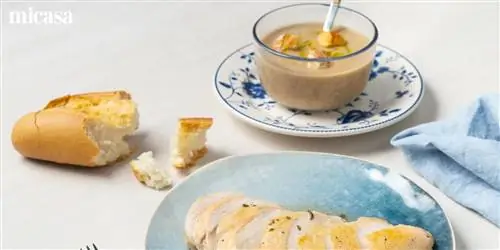 А на ужин? Хлеб/чесночный суп и куриная грудка. Вы увидите, как легко