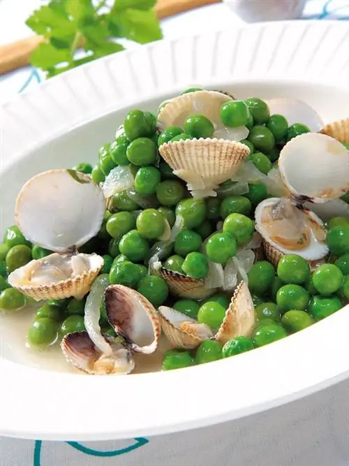 горох с моллюсками