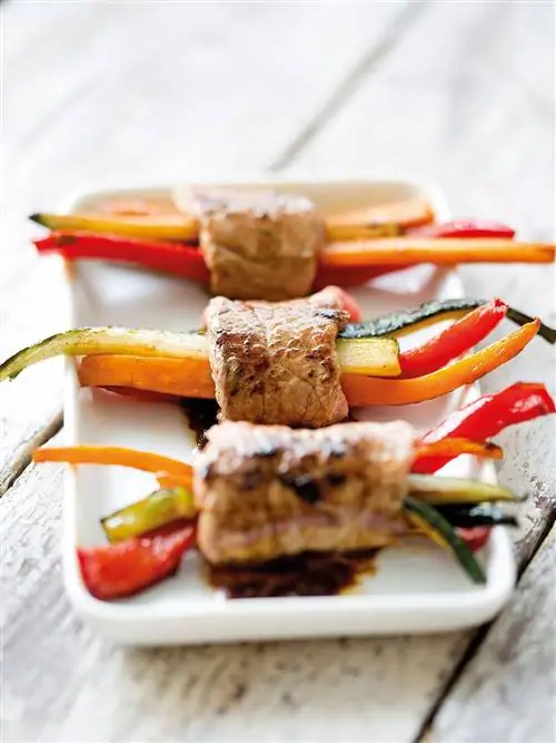 фаршированные грибы на гриле