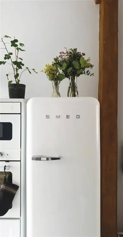 таунхаус anniegg67 белый холодильник smeg на кухне