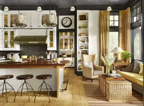 стиль фермерского дома, чтобы придать винтажный и деревенский вид вашему дому