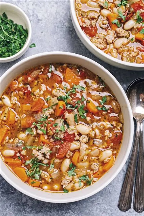 фасоль с овощами