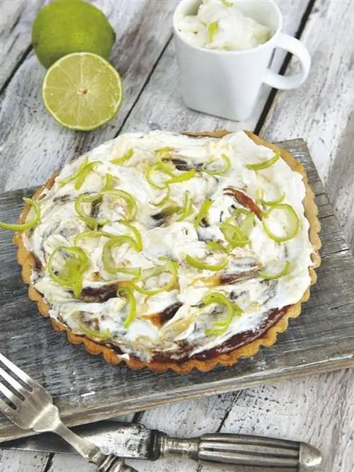 пирог с лаймом и кремом