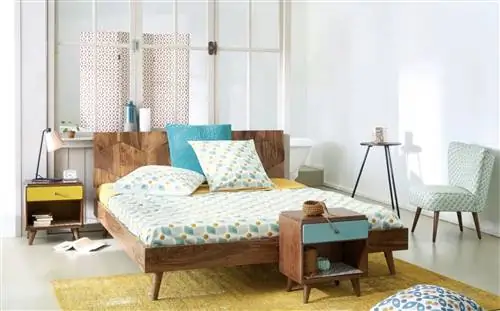 горчичный ковер из хлопка