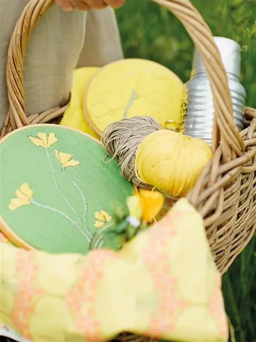 Корзина, Желтый, Подарочная корзина, Пасха, Аксессуары для дома, Корзина для пикника,
