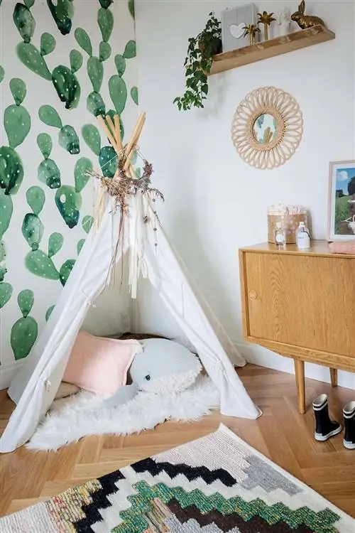 Дом @chloeandyou: Детская спальня с типи