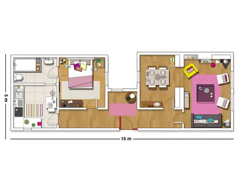 План, Пурпурный, Прямоугольник, Параллельный, Схематический, План этажа, Диаграмма,