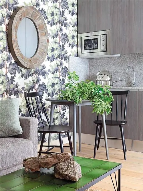 Дерево, Комната, Зеленый, Дизайн интерьера, Стена, Мебель, Этаж, Дом, Настил, Дизайн интерьера,