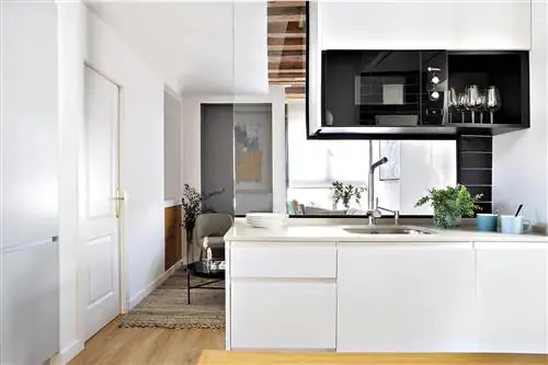 50-метровый этаж: Открытая кухня