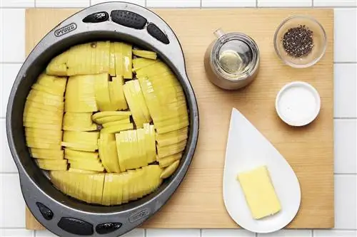 Печеный картофель с овощами Печеный картофель с овощами