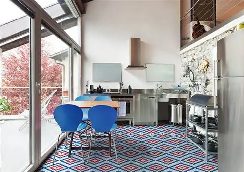 Эко стеклянная мозаика на кухне