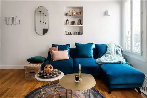 Отремонтированная квартира с открытыми пространствами и украшена цветом