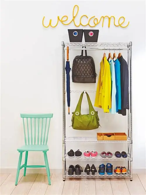 Вешалка для одежды, Сумка, Бирюзовый, Багаж и сумки, Стеллаж, Полка, Хозяйственные товары, Паркет,