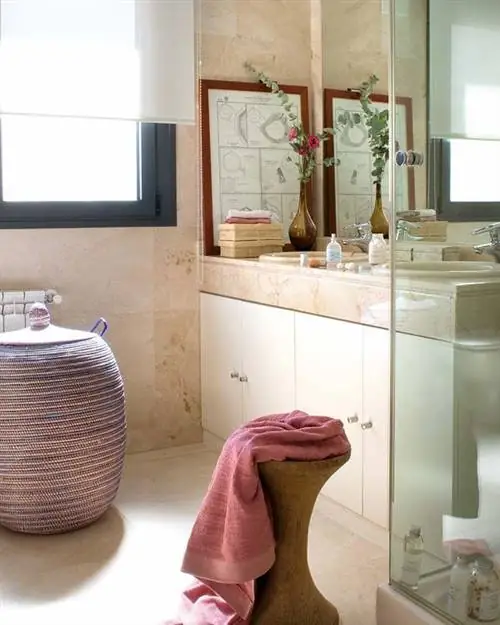 Комната, Дизайн интерьера, Розовый, Дизайн интерьера, Сантехника, Фиолетовый, Плетеная, Краснодеревщик, Корзина, Столешница,