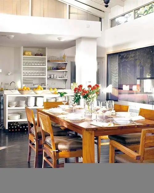 Комната, Дизайн интерьера, Этаж, Мебель, Стол, Потолок, Стекло, Стул, Столовая, Пол,