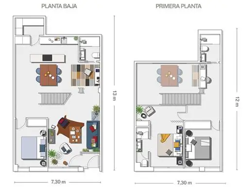 Промышленный дуплекс-лофт: планы