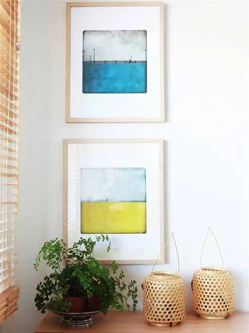 Цветочный горшок, Стена, Дизайн интерьера, Дизайн интерьера, Краска, Комнатное растение, Аксессуары для дома, Бирюзовый, Прямоугольник, Плетеный,