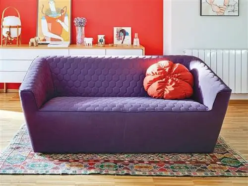 Синий, Комната, Дизайн интерьера, Красный, Стена, Гостиная, Пол, Пол, Диван, Мебель,