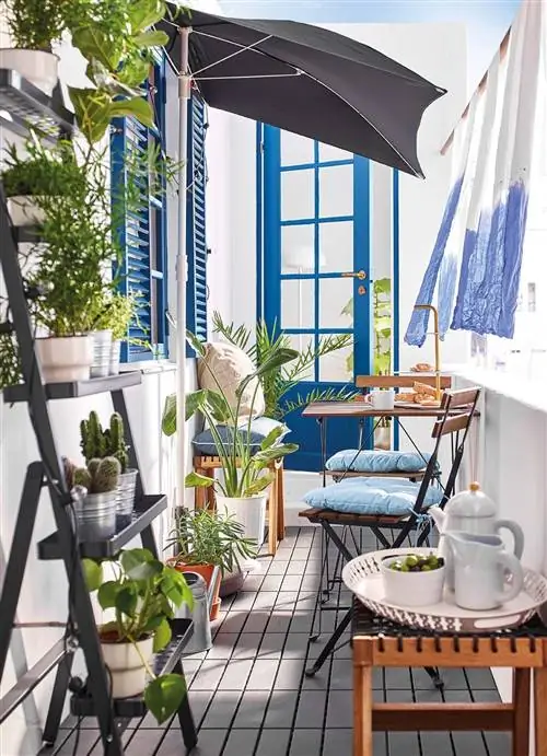 Небольшая терраса: мебель ИКЕА