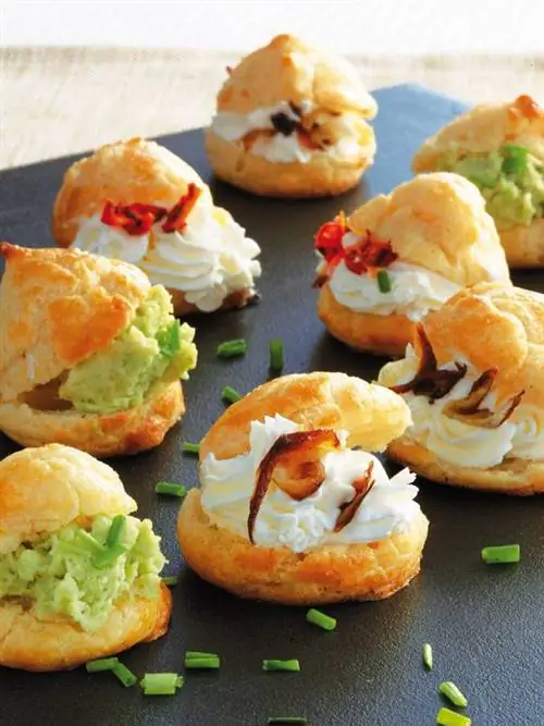 пикантные профитроли