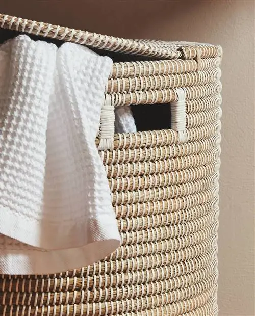 Цилиндрическая корзина с крышкой