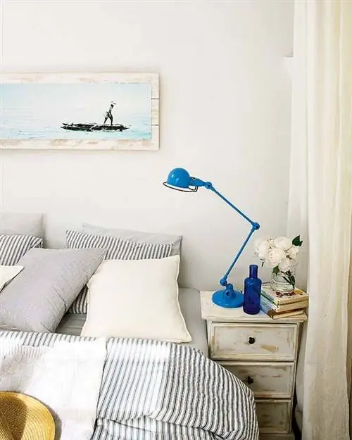 Синий, Комната, Мебель, Спальня, Дизайн интерьера, Бирюзовый, Аква, Стена, Кровать, Лазурь,