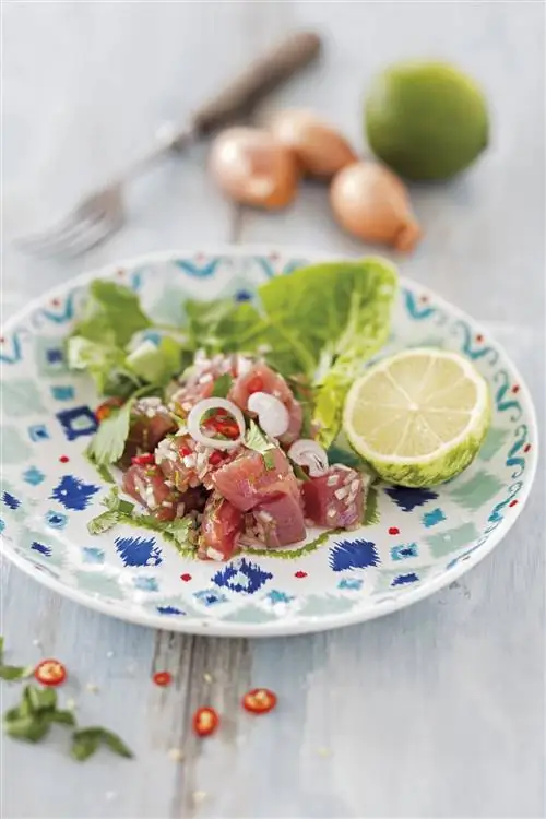 севиче из красного тунца