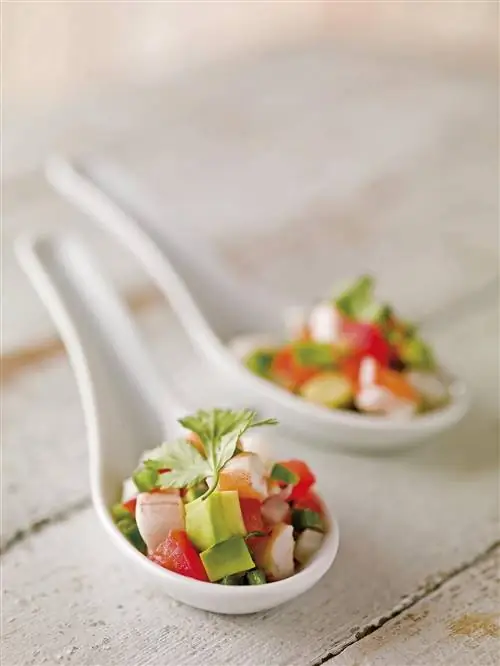 ложки севиче из лангустина