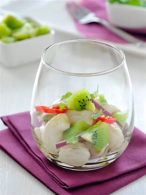 морской черт чили и севиче из киви