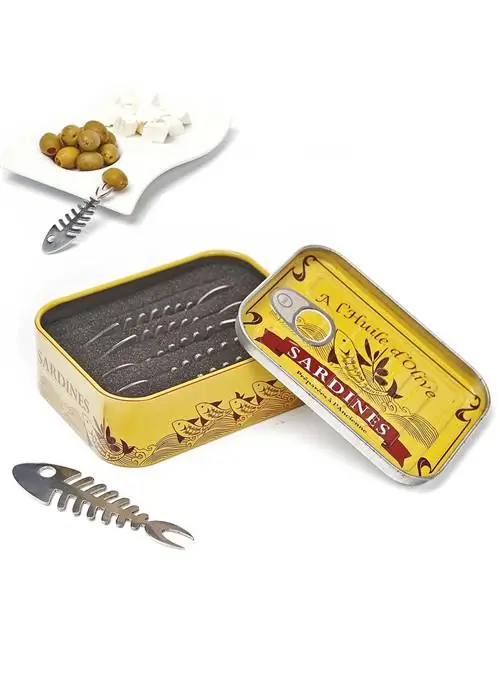 Вилки для закусок в форме сардины