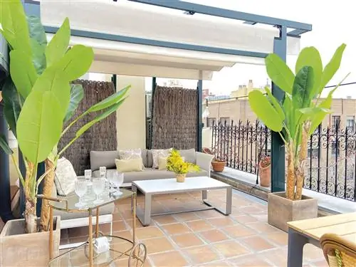 Пентхаус в Мадриде с открытой террасой в гостиной