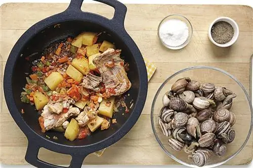 Кролик с пряными улитками Кролик с пряными улитками